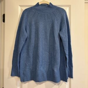Talbots Blue Turtleneck Knit Sweater